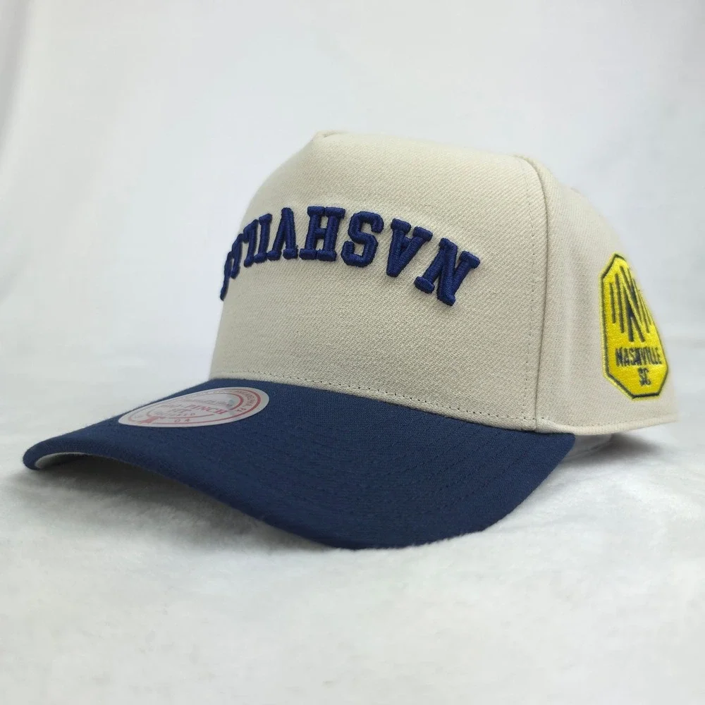 Nashville SC Mitchell & Ness MLS Pro Fit Snapback Hat Cap Flipped 3D‎ Logo NWT